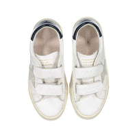 Golden Goose White/Blue/Ice May School Leather Sneakers