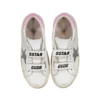 Golden Goose Optic White/Crystal/Orchid Pink Old School Sneakers