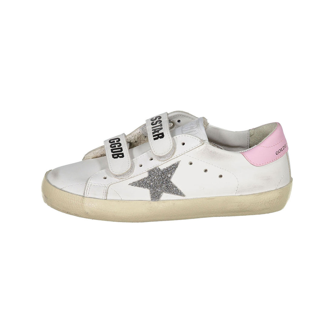 Golden Goose Optic White/Crystal/Orchid Pink Old School Sneakers