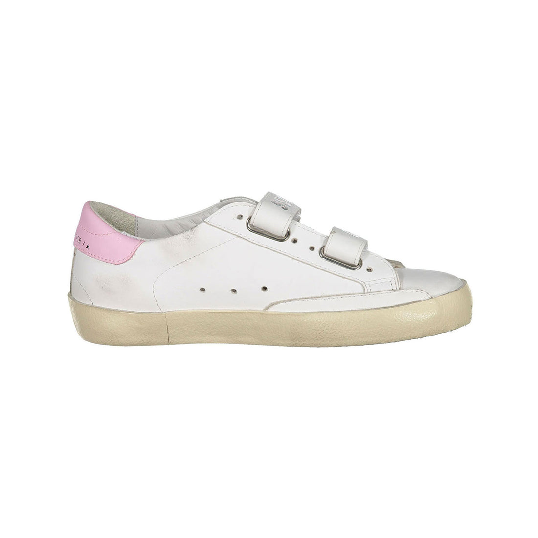 Golden Goose Optic White/Crystal/Orchid Pink Old School Sneakers