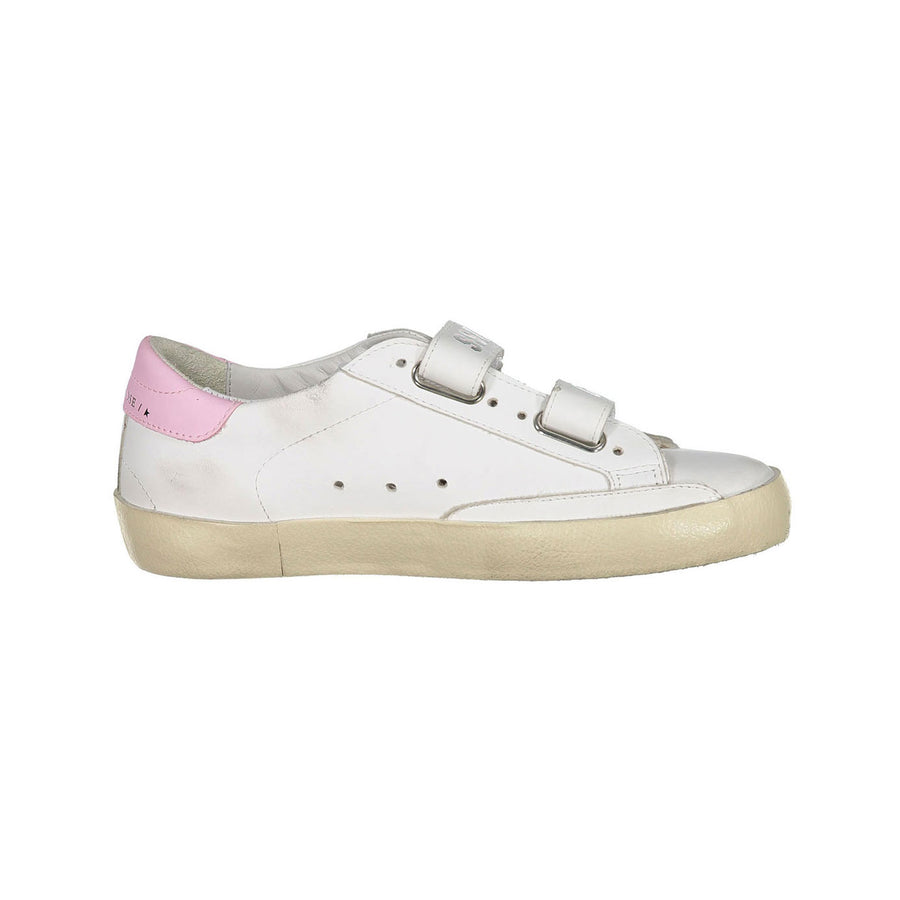 Golden Goose Optic White/Crystal/Orchid Pink Old School Sneakers