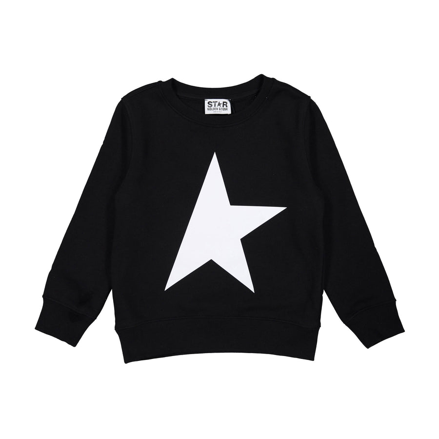 Golden Goose Black/White Big Star Sweatshirt