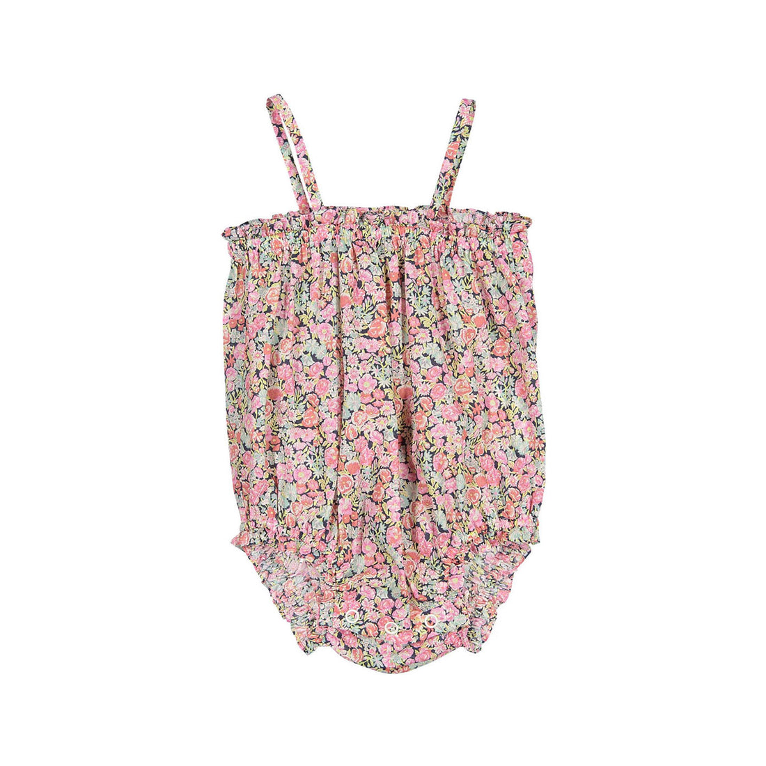 Bonpoint Coral Floral Nefle Romper