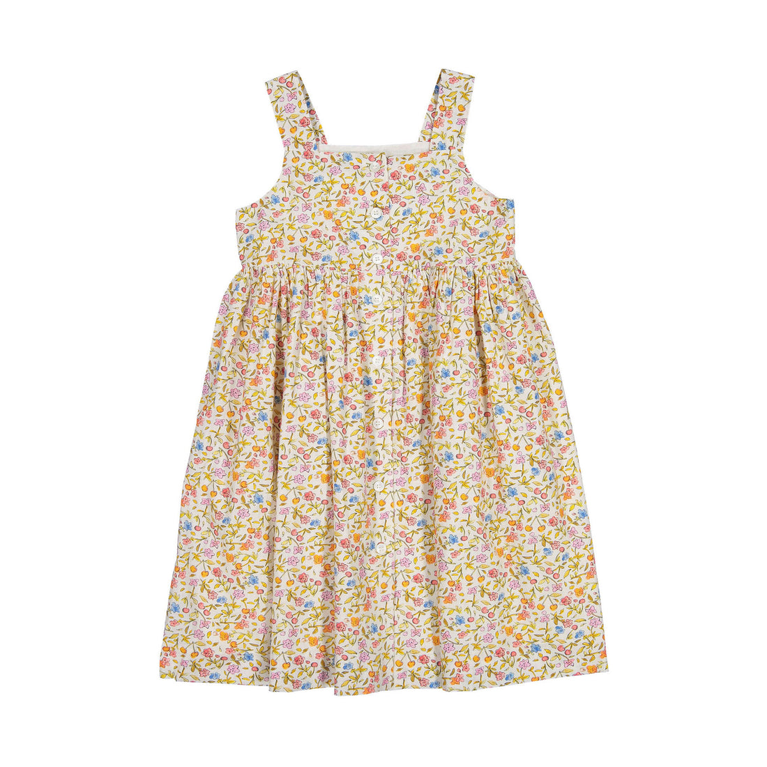 Bonpoint Floral Apricot Laly Dress