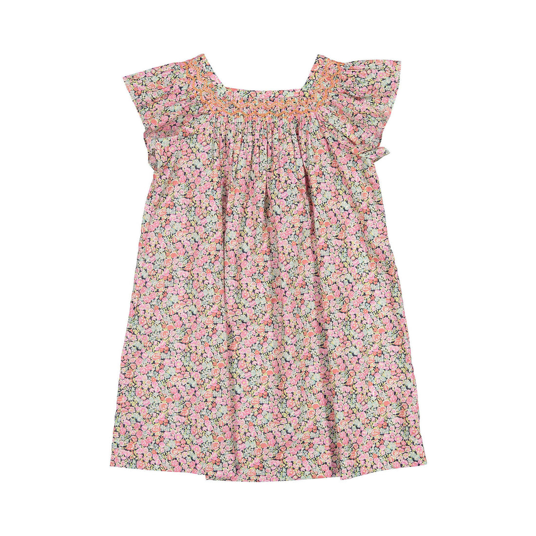 Bonpoint Coral Floral Coryse Dress