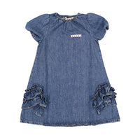Marni Denim Ruffle Sided Dress