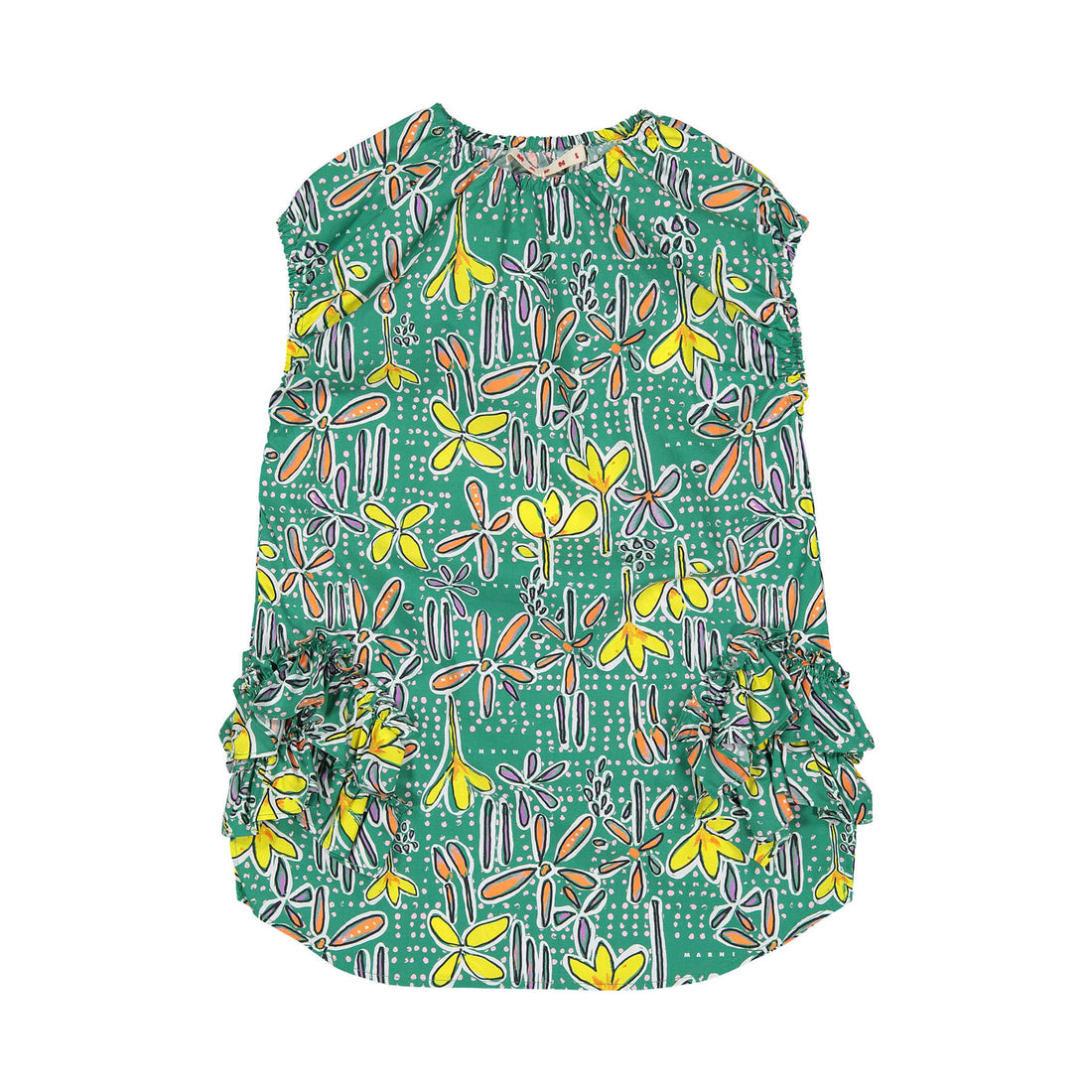 Marni Green Floral Dress  Ladida