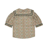 Atelier Parsmei Veiled Rose Ric Rac Detailed Blouse