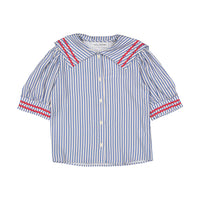 Atelier Parsmei Palace Blue Ric Rac Detailed Blouse