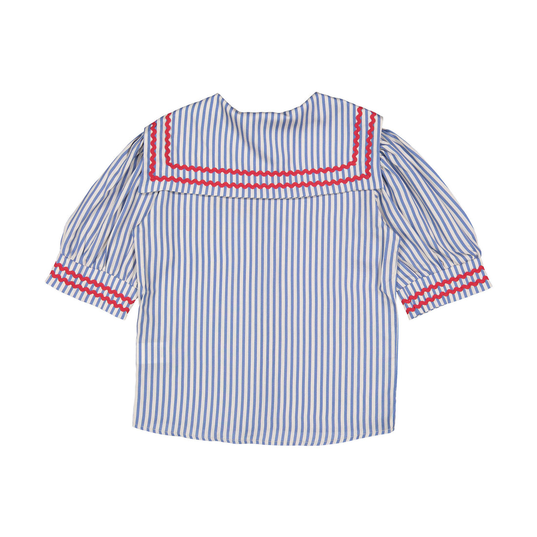 Atelier Parsmei Palace Blue Ric Rac Detailed Blouse