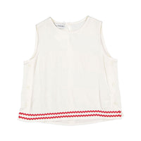 Atelier Parsmei Buttercream Sleeveless Crop Top