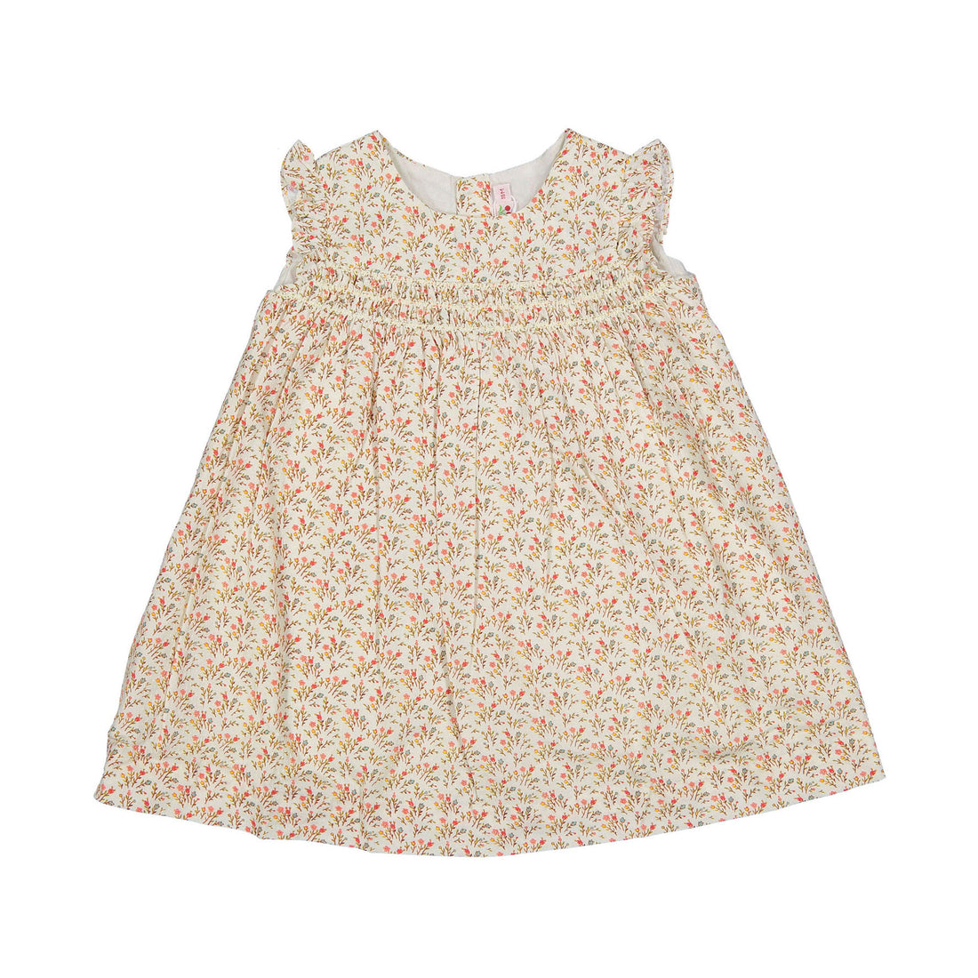 Bonpoint Beige Floral Clothibis Baby Dress