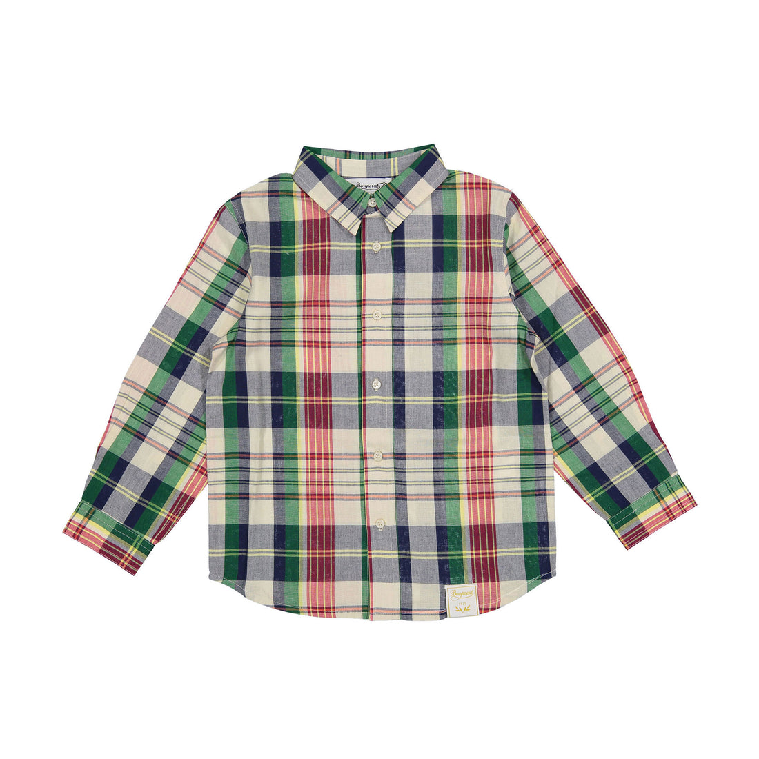 Bonpoint Vert Plaid Daho Shirt