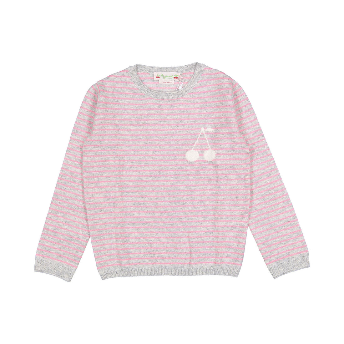 Bonpoint Candy Pink Stripes Brunelle Sweater