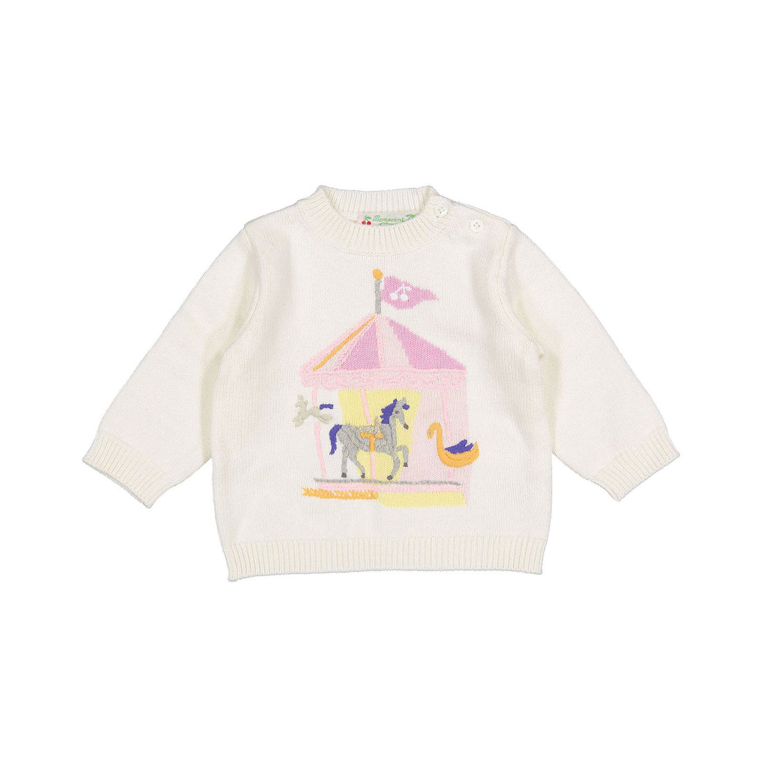 Bonpoint Ecru Almire Baby Sweater