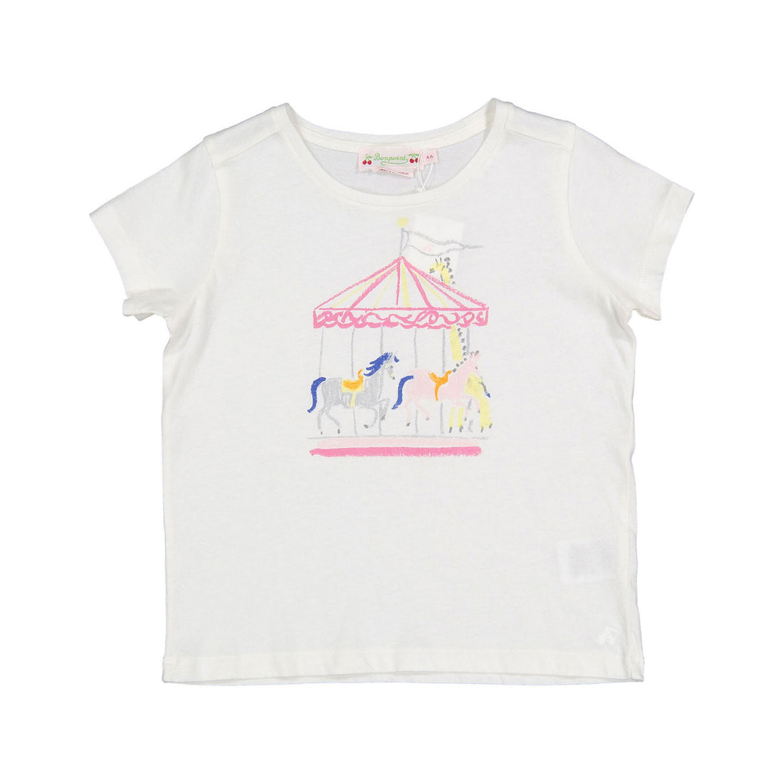 Bonpoint Ivory Alcala Carousel T-Shirt
