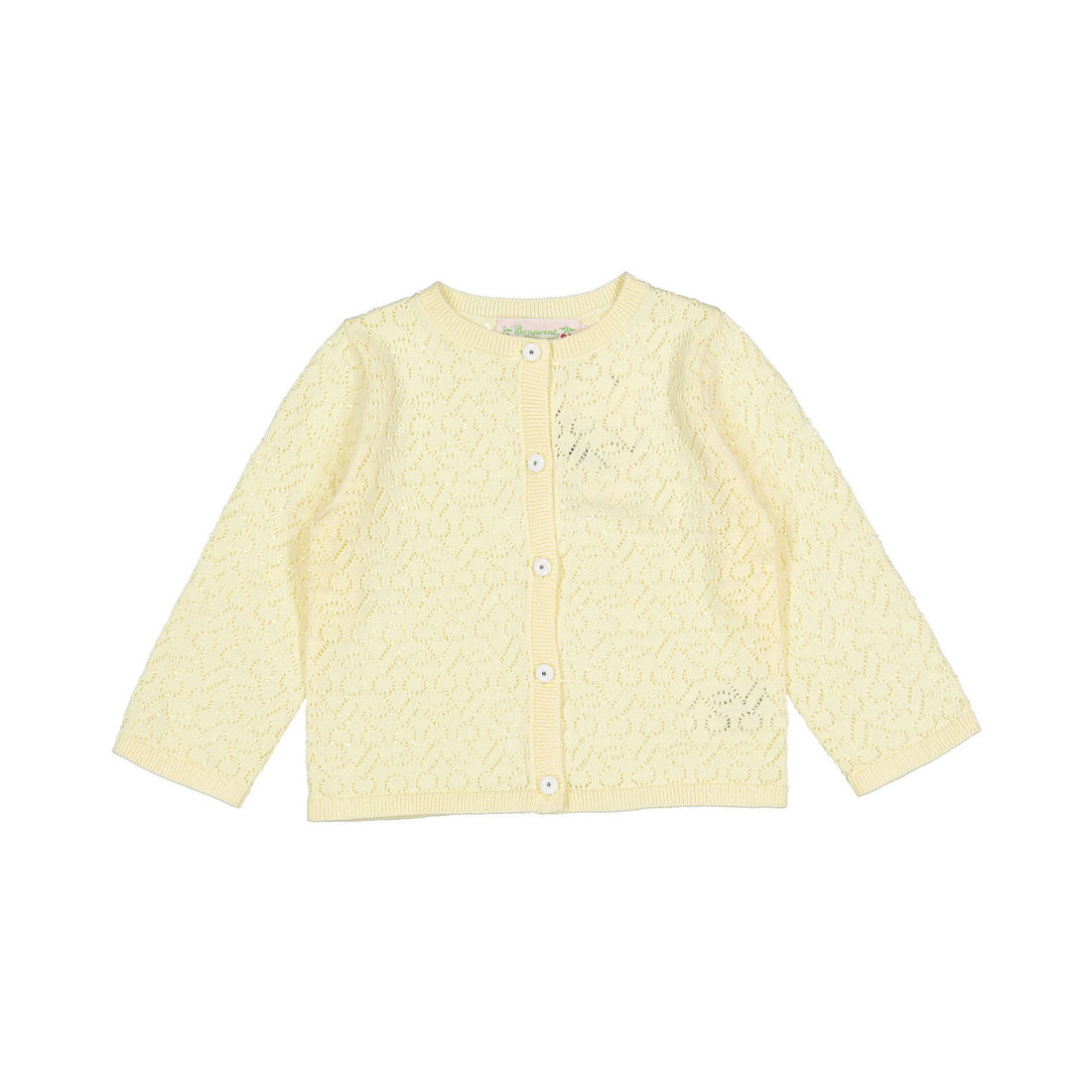 Bonpoint Banana Cherry Clayel Baby Cardigan