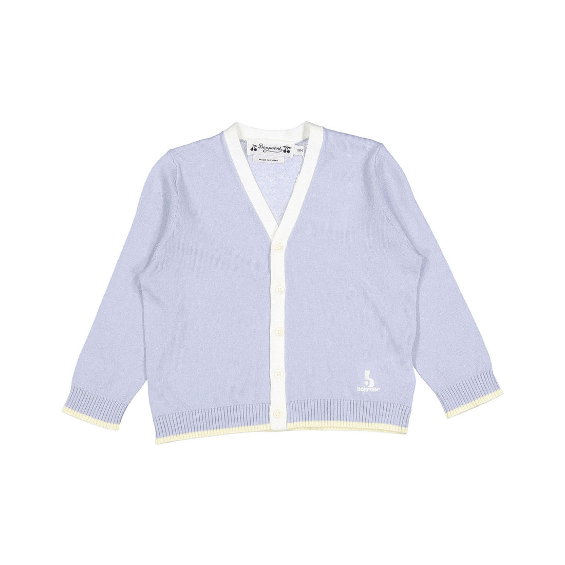 Bonpoint Sky Stripes Teotim Baby Cardigan