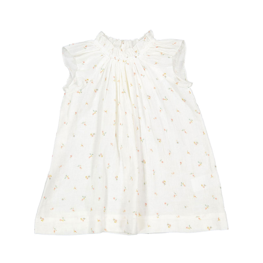 Bonpoint Natural White Floral Cloud Baby Dress