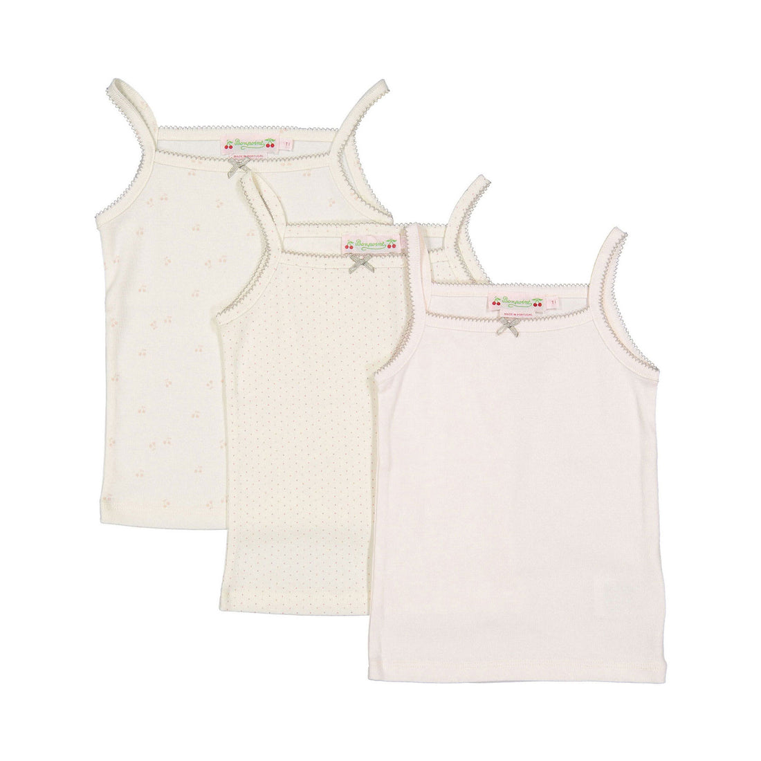 Bonpoint Pale Pink Pack of Anice Tank Tops