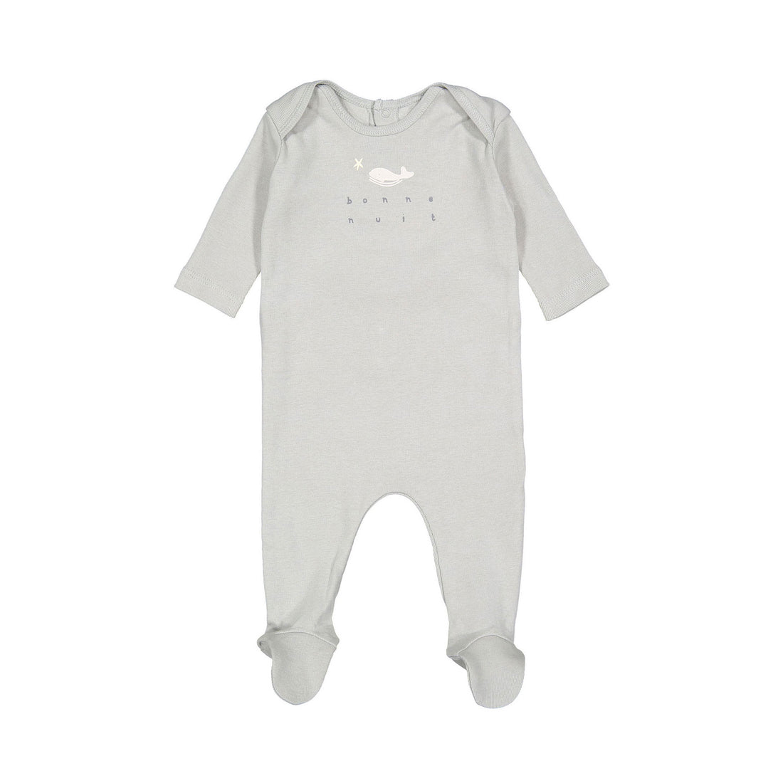 Bonpoint Blue Gray Catia Footie