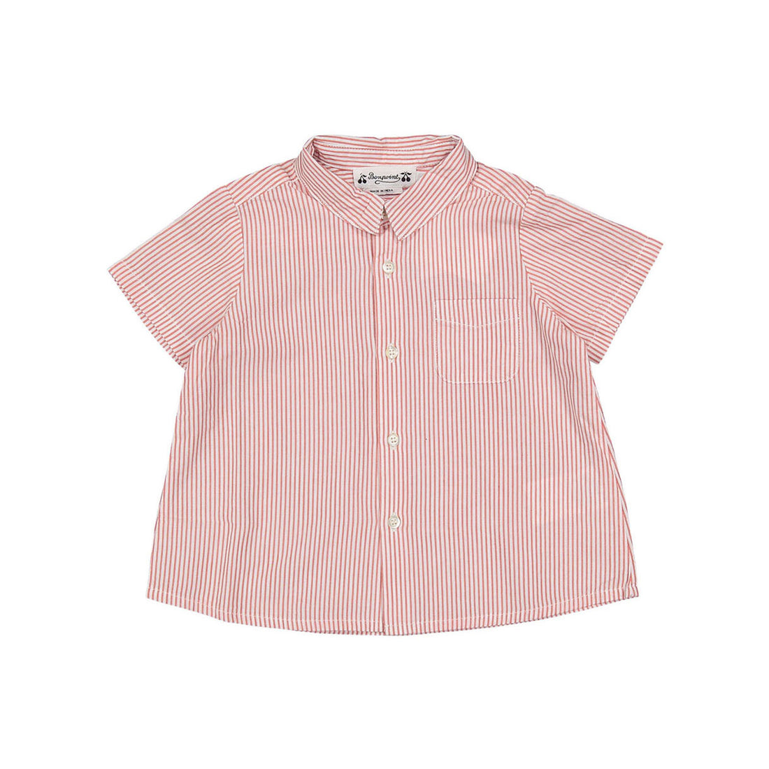 Bonpoint Red Striped Fredy Baby Shirt