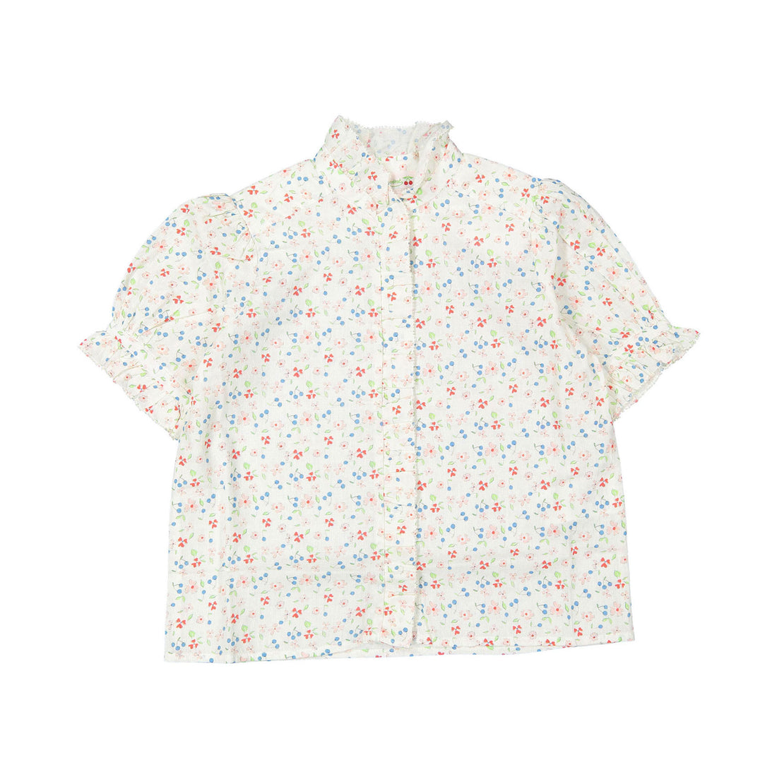 Bonpoint Floral Pink Powder Cindy Blouse