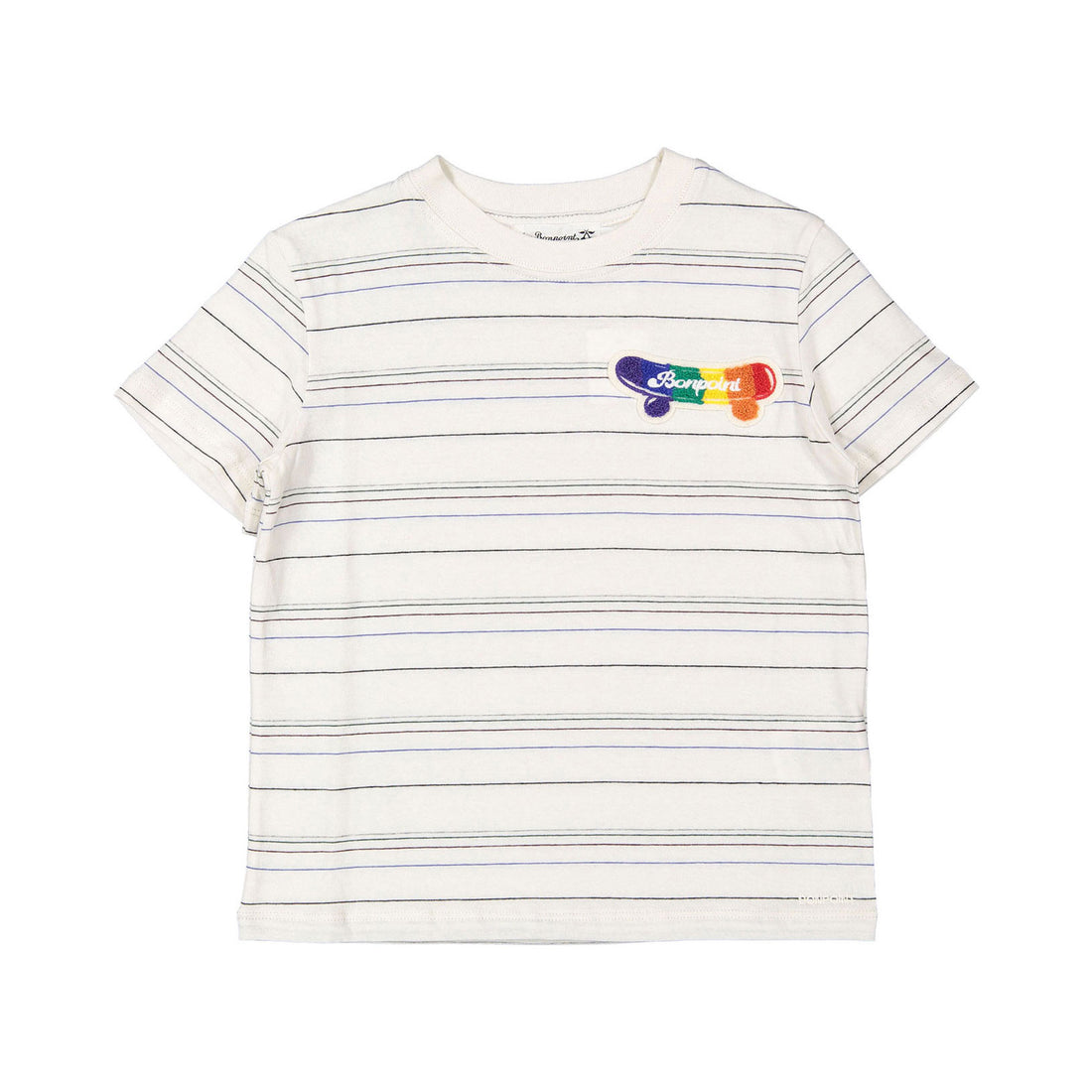 Bonpoint Ivory Pin Striped Thibald T-Shirt