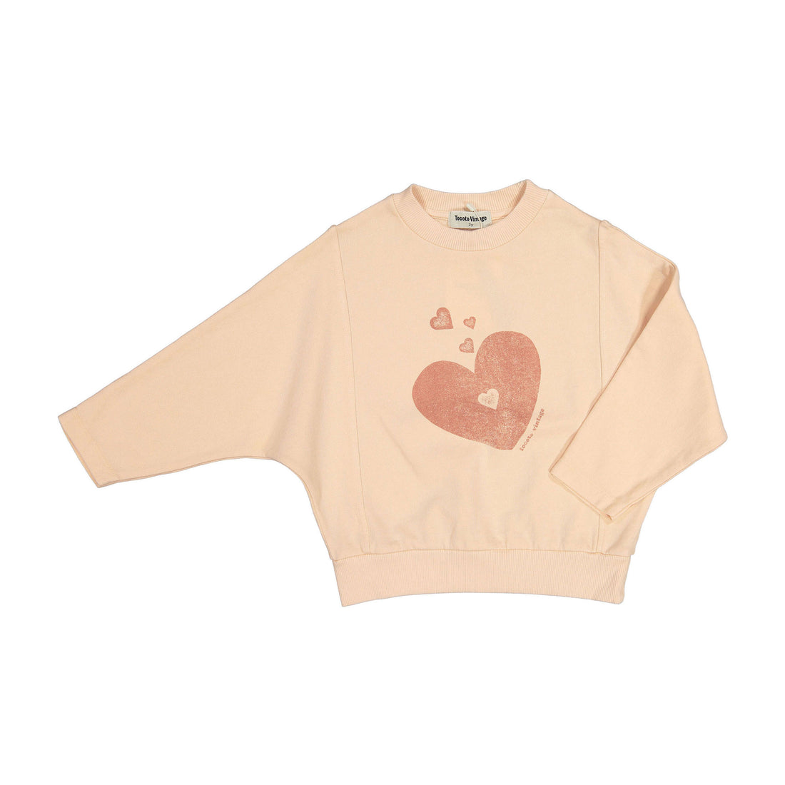Tocoto Vintage Pink Heart Baby Sweatshirt