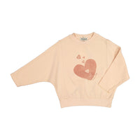 Tocoto Vintage Pink Heart Baby Sweatshirt