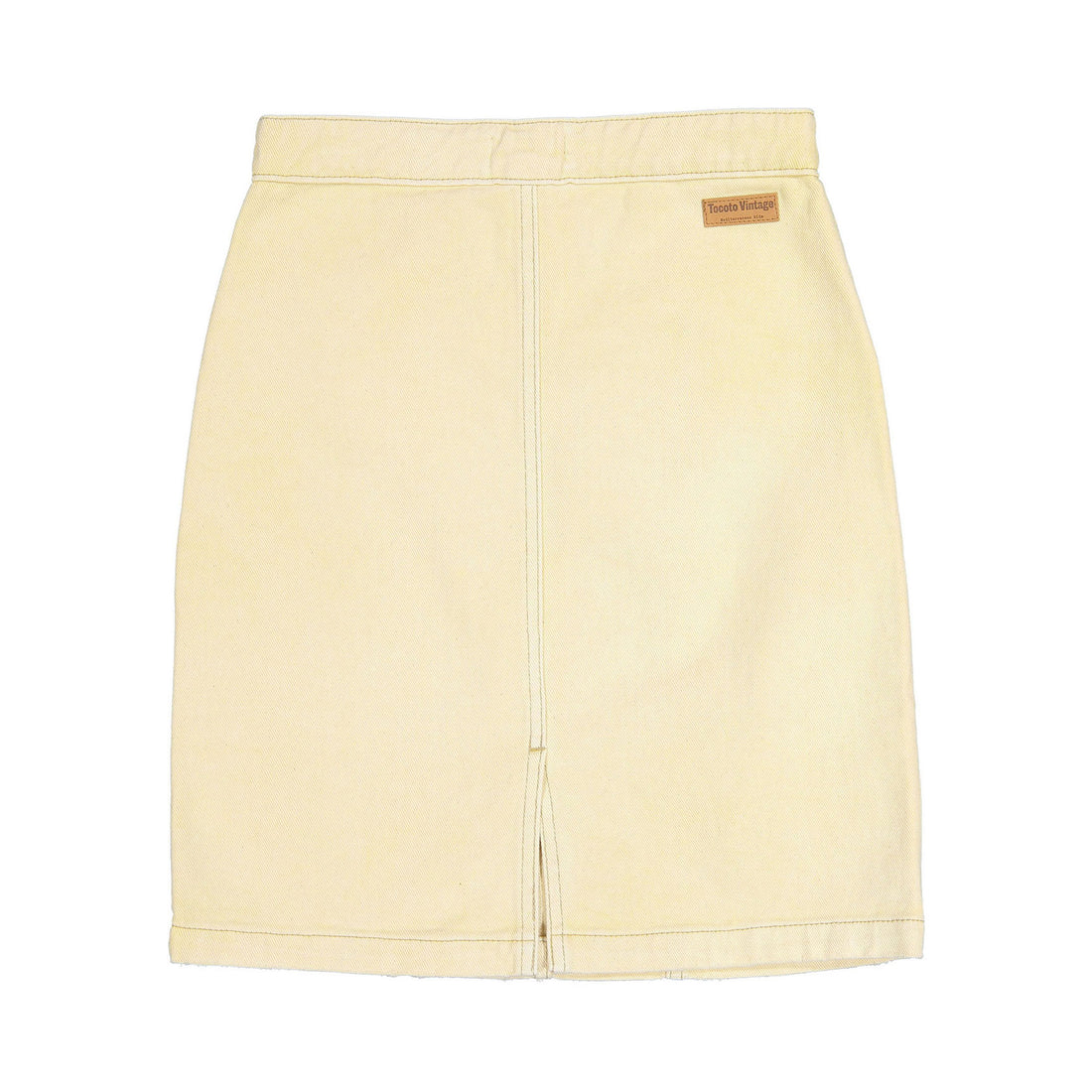 Tocoto Vintage Yellow Denim Skirt Ladida