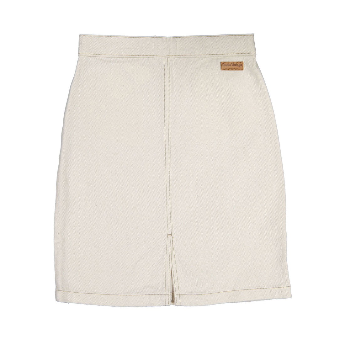 Tocoto Vintage Off White Denim Skirt