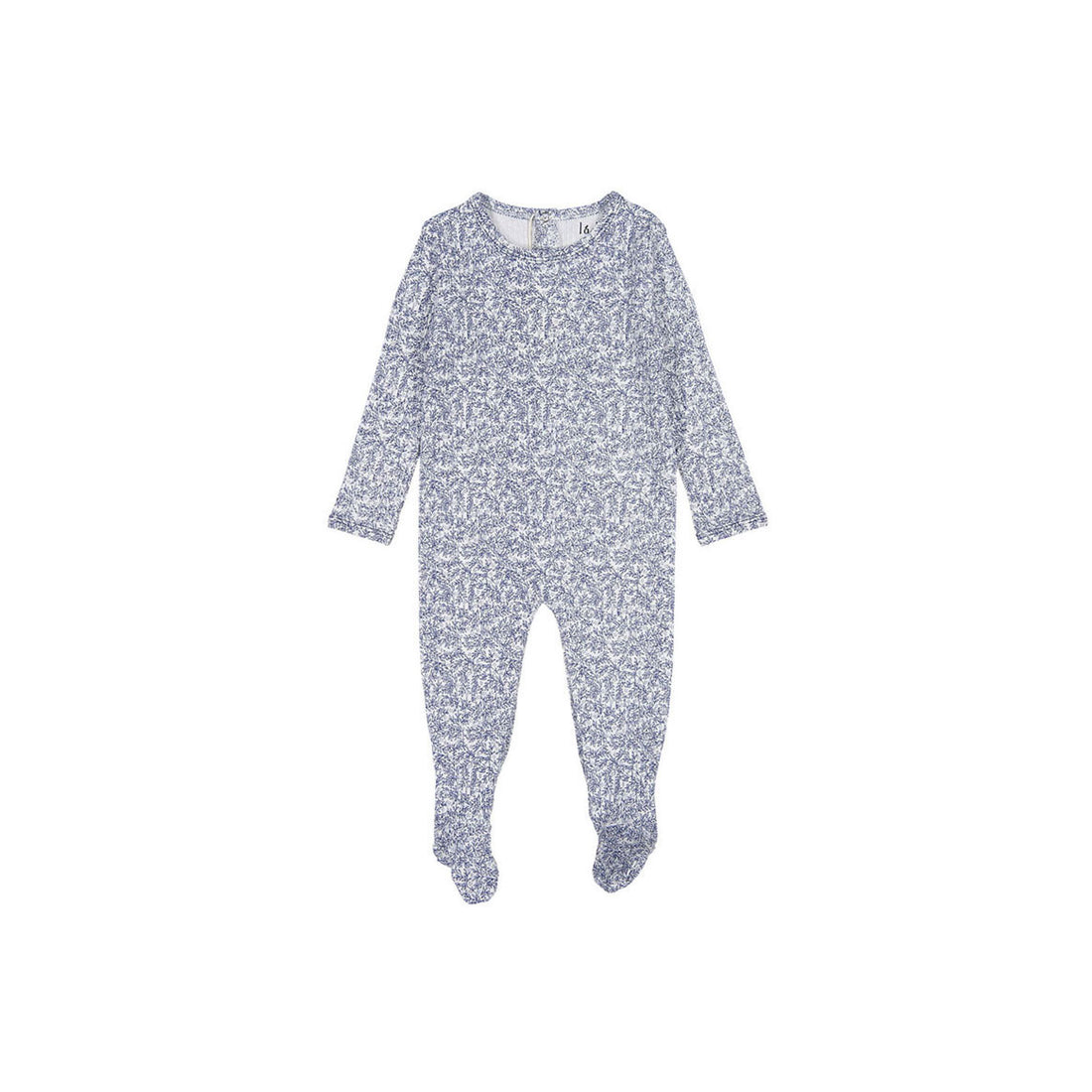 Ladida Layette Blue Vine Footie