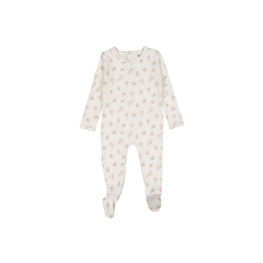 Ladida Layette Pink Floral Footie