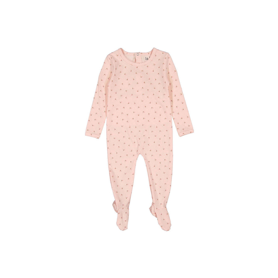 Ladida Layette Pink Buds Footie