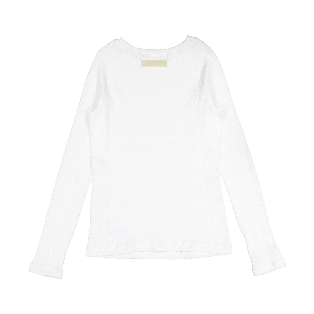 Elements White Waffle Seamed Tee