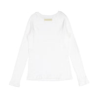 Elements White Waffle Seamed Tee