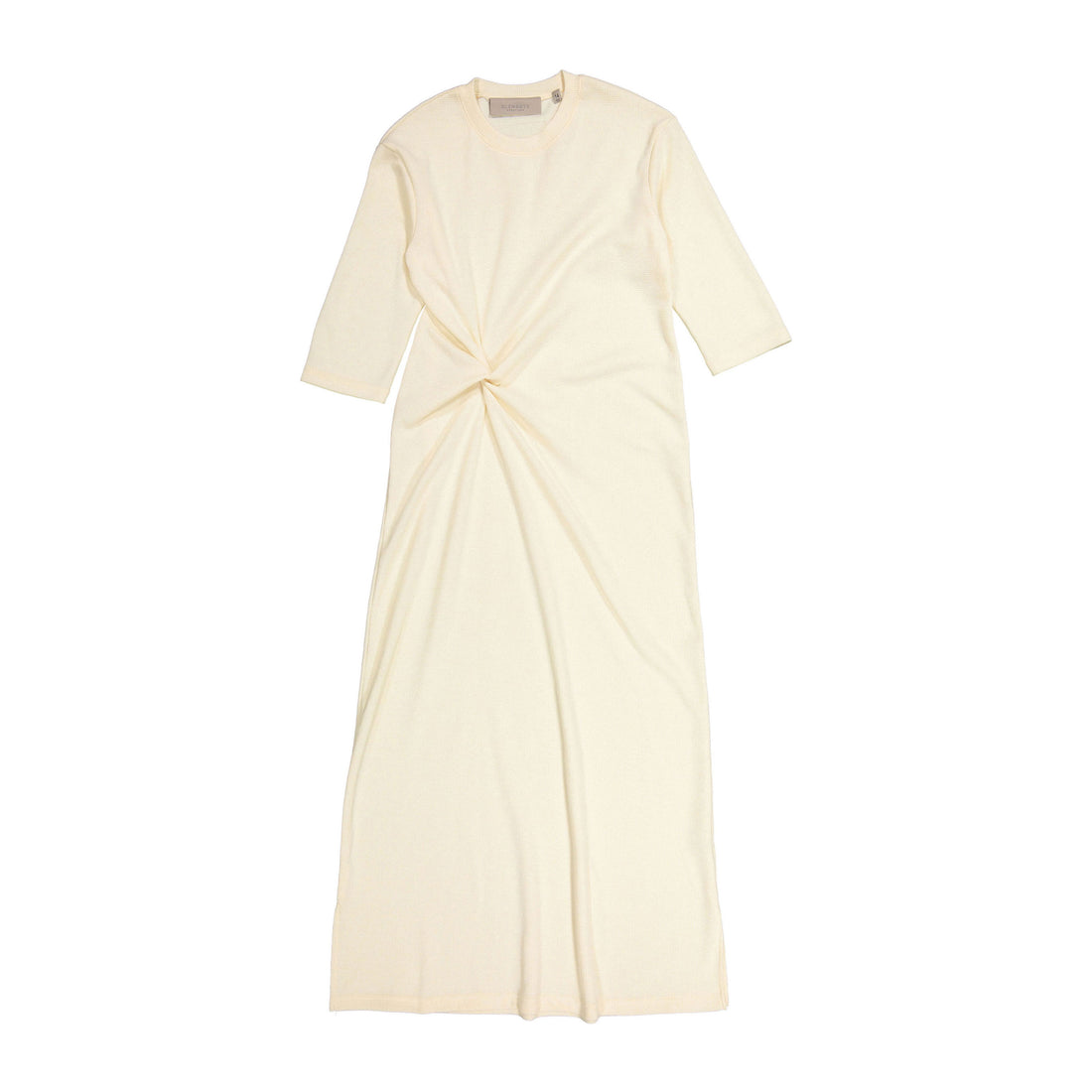 Elements Cream Waffle Tie Dress 20