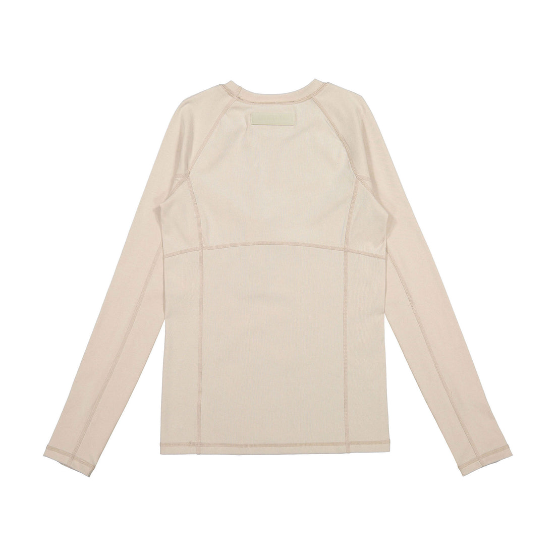 Elements Taupe Cotton Seamed Tee