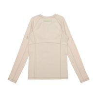 Elements Taupe Cotton Seamed Tee