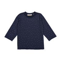 Elements Navy Wash Rhinestones Boxy Tee