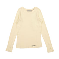 Elements Cream Waffle Seamed Tee