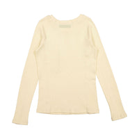 Elements Cream Waffle Seamed Tee