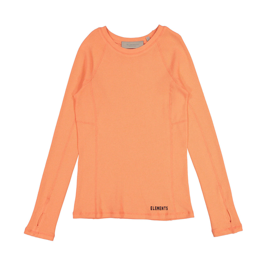 Elements Coral Waffle Seamed Tee