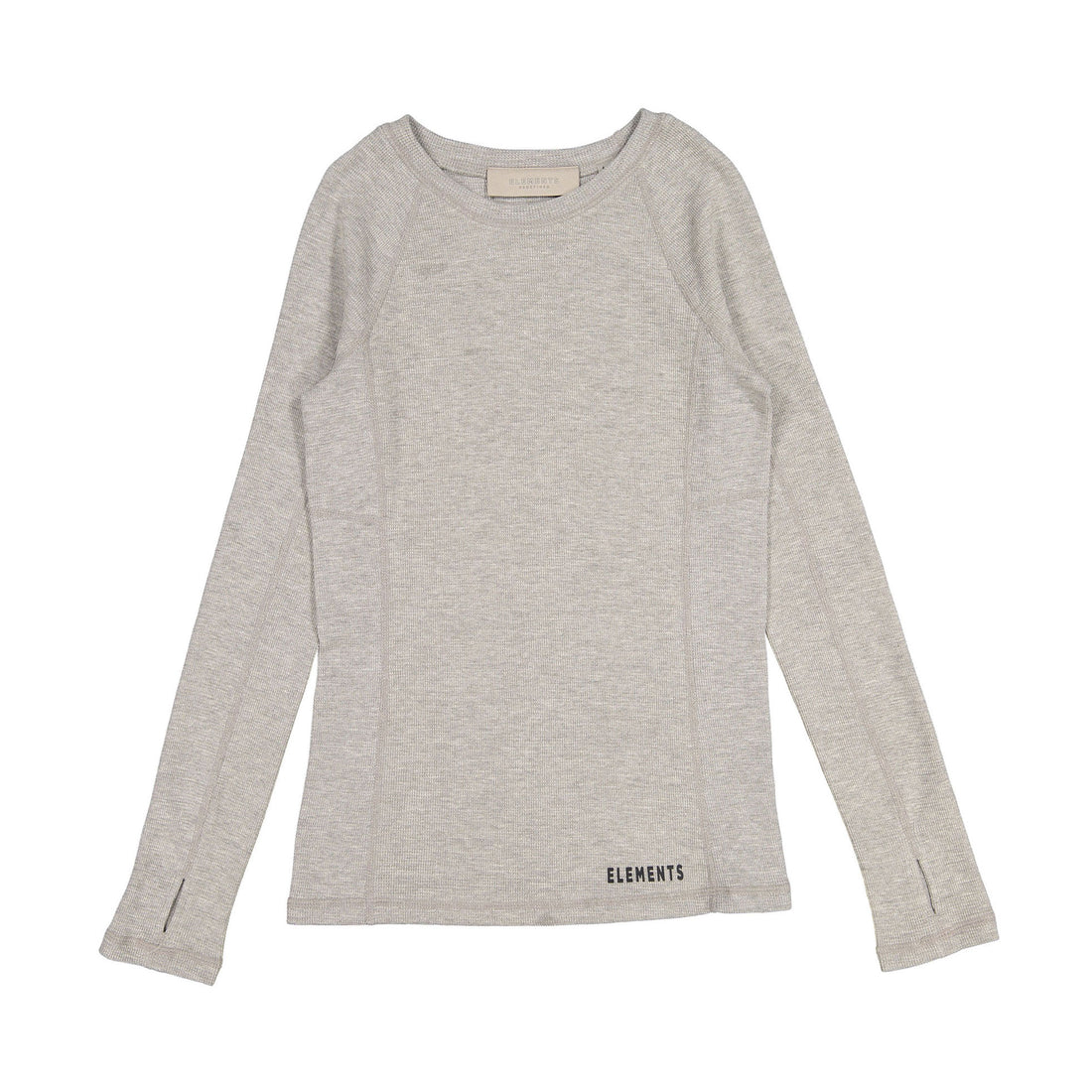 Elements Grey Waffle Seamed Tee