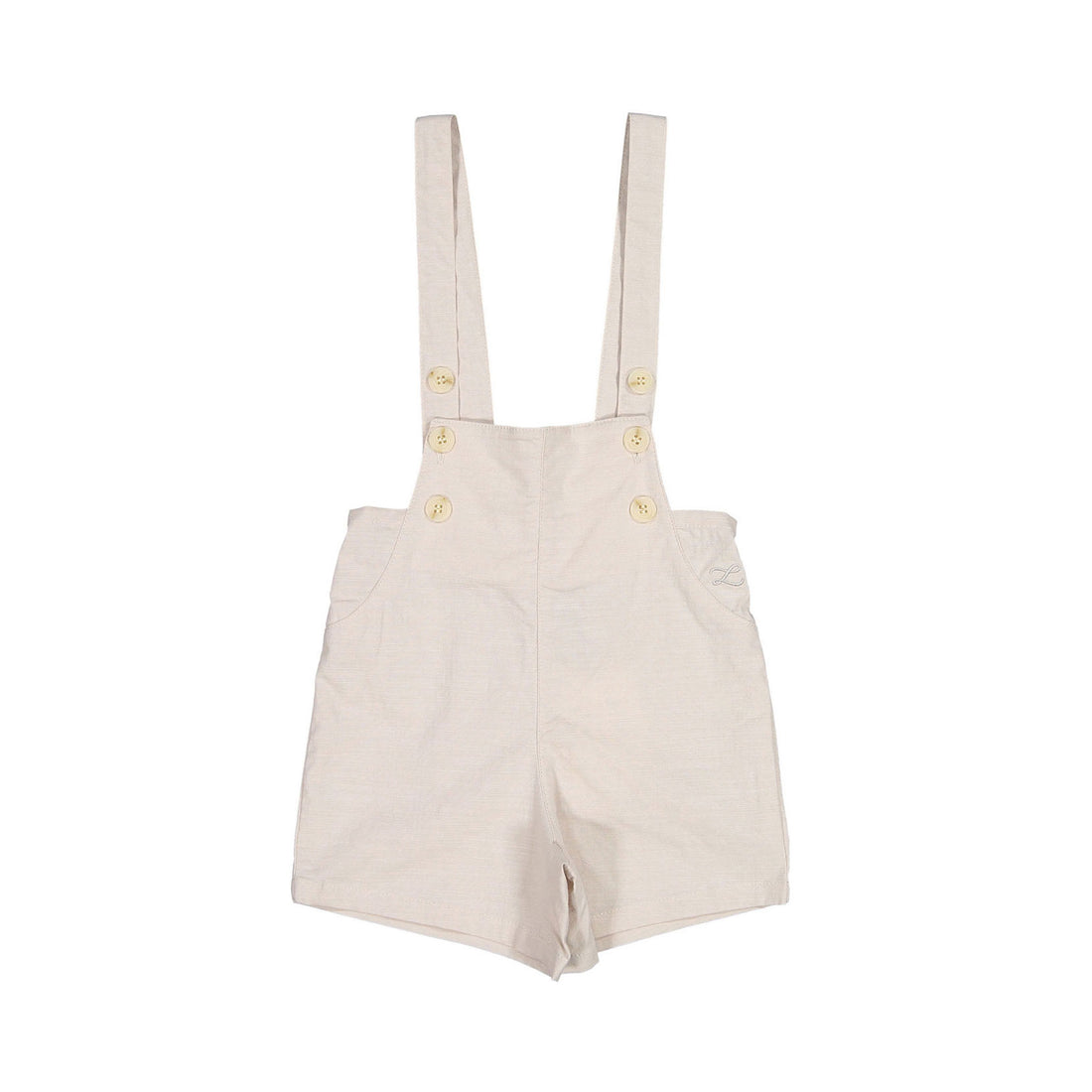 L by Ladida Cream Linen Romper