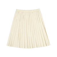 L by Ladida Cream Pleated Skirt