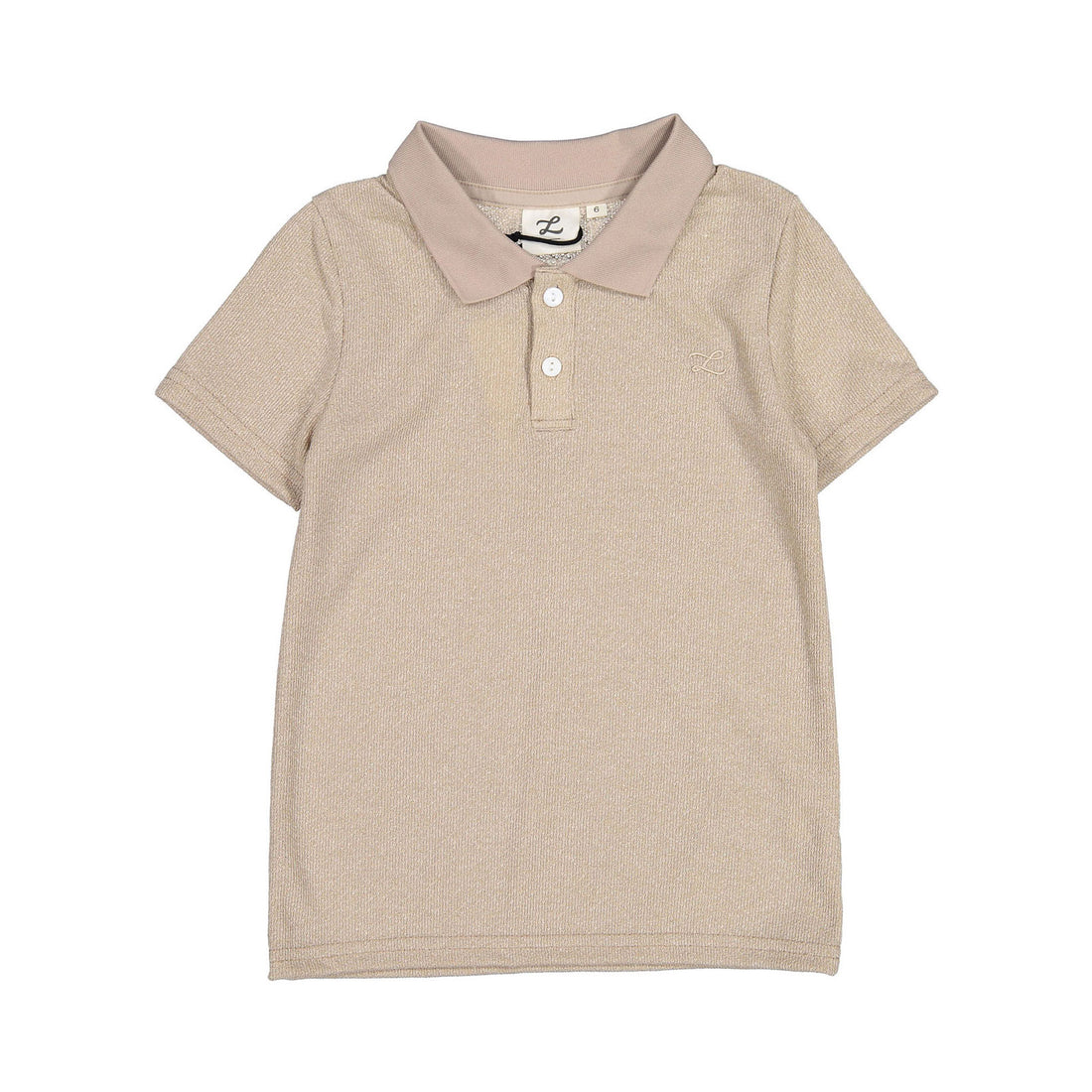 L by Ladida Taupe Textured Polo