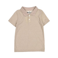 L by Ladida Taupe Textured Polo