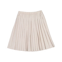 L by Ladida Taupe Pleated Skirt